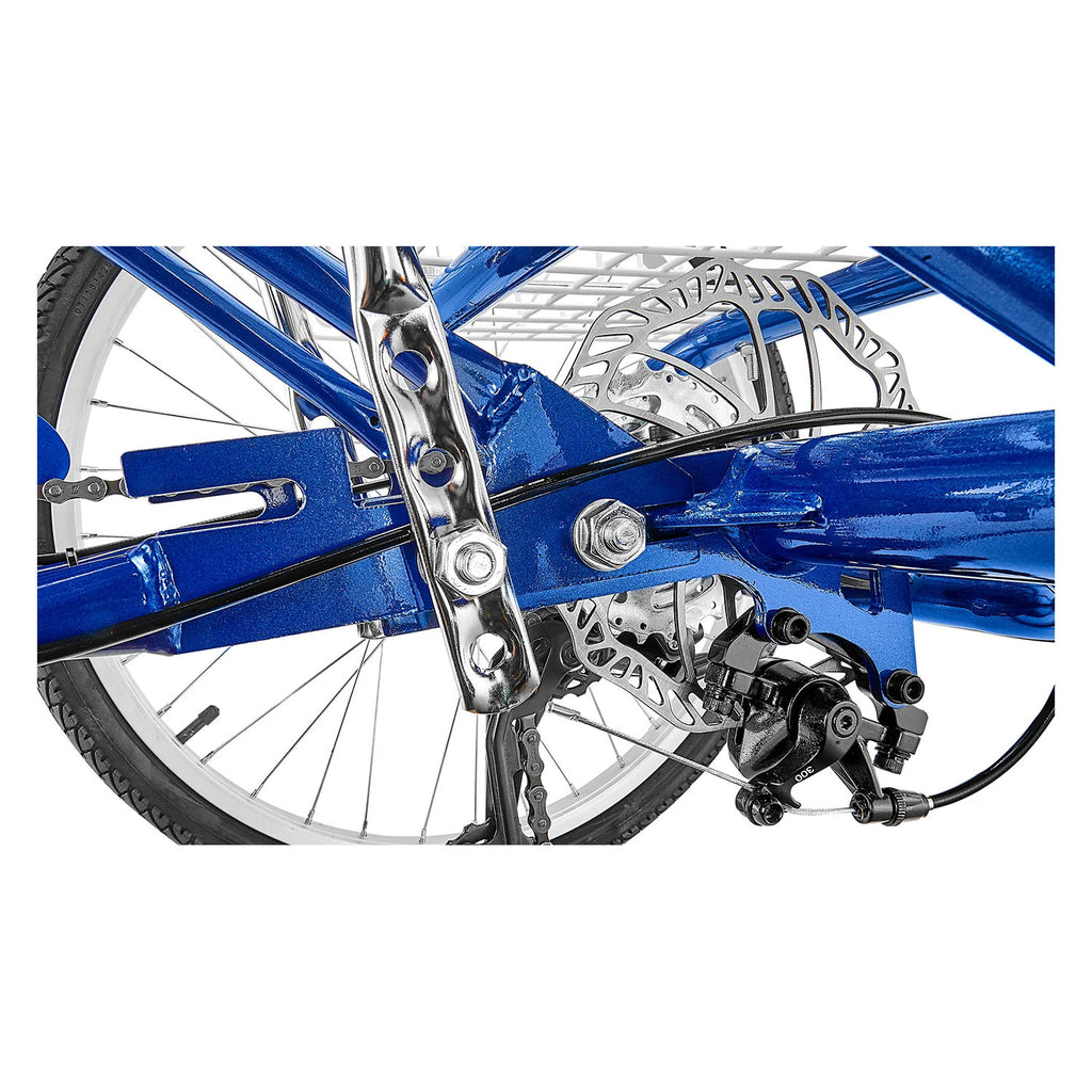 Sun Bicycle Traditional 24 7 Speed Trike, brake Blue Metallic, Bixby Bicycles, Oklahoma